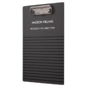 Minimal Stylish Modern Modern Clipboard Klemmbrett (Links)