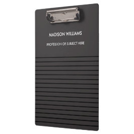 Minimal Stylish Modern Modern Clipboard Klemmbrett