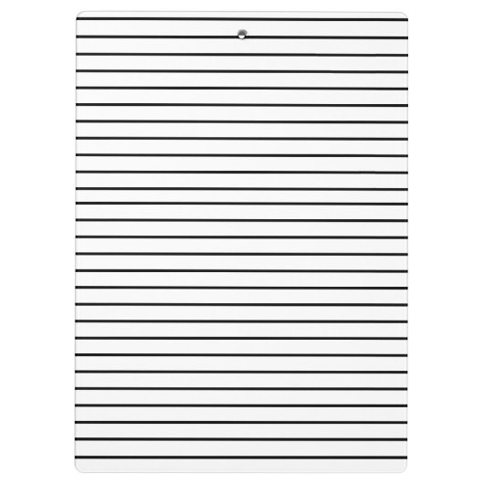 Minimal Stylish Modern Modern Clipboard Klemmbrett (Rückseite)