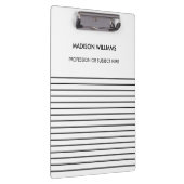 Minimal Stylish Modern Modern Clipboard Klemmbrett (Rechts)