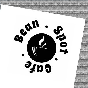 Minimal Stylized Cup Loyalty Cafe Gummistempel