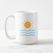 Minimal Sun and Waves Kaffeetasse (Links)