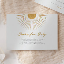 Minimal Sunshine Baby Shower Books Umschließungska