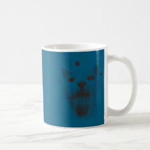 Minimal süß lustig Kitten seltsam Pipi Kaffeetasse