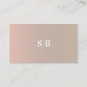 Minimal Taupe & Pink Ombre Fade Wedding Registry Begleitkarte (Rückseite)