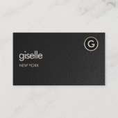 Minimal Tax Accountant CPA Faux Leather Visitenkarte (Vorderseite)