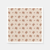 Minimal Teddy Bear Bär brauchte neutrale Babydusch Serviette (Vorderseite)