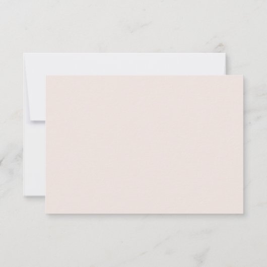 Minimal Terracotta Botanical RSVP Card (Rückseite)