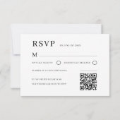 Minimal Terracotta Wedding RSVP Karte (Rückseite)