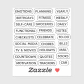 Minimal Text Planner Tab Label Binder Divider Tab (Blatt)