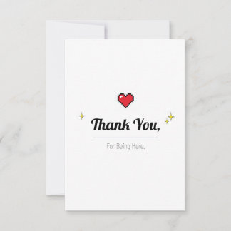 Minimal Thank You Card – Appreciation and Greeting Dankeskarte