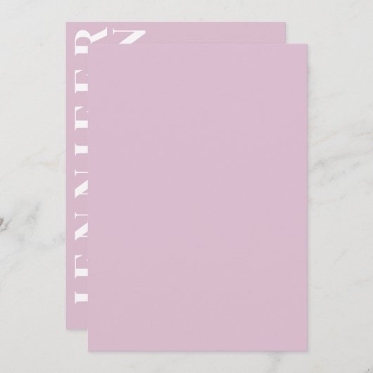 Minimal Thistle Wedding Einladungskarte Einladung (Vorne/Hinten)