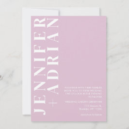 Minimal Thistle Wedding Einladungskarte Einladung