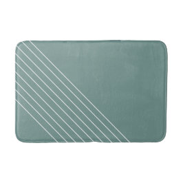 Minimal trendy Elegant Geometric Sage Green Badematte