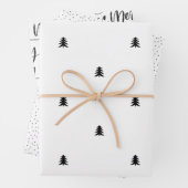Minimal Trendy Weihnachtswrapping Papier (Beispiel)