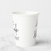 Minimal trinke ich auf die Individuelle Namen Hoch Pappbecher (Links)