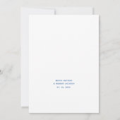 Minimal Tropical Beach Hochzeit Einladung (Rückseite)