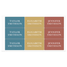 Minimal Türkis Terracotta Individuelle Name School