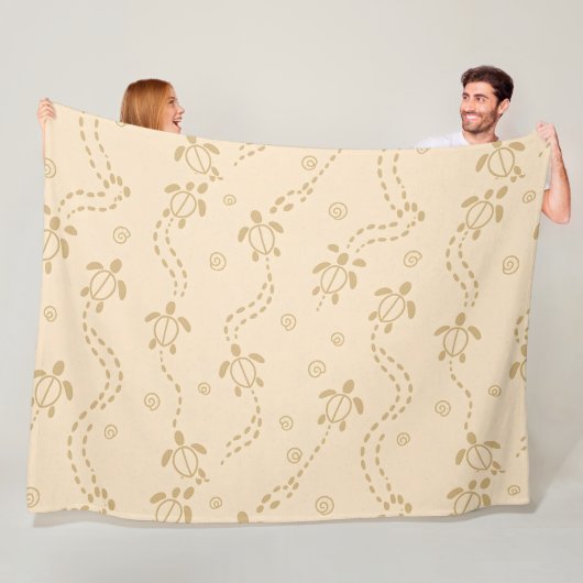 Minimal Turtle Trail Pattern Fleecedecke (Beispiel)