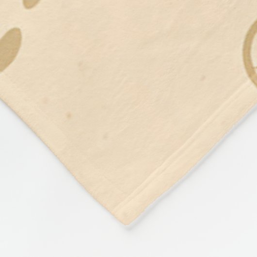 Minimal Turtle Trail Pattern Fleecedecke (Ecke)