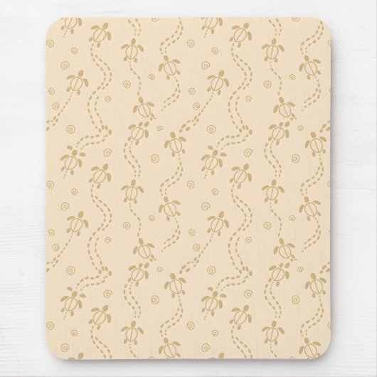 Minimal Turtle Trail Pattern Mousepad (Vorne)
