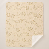 Minimal Turtle Trail Pattern Sherpadecke (Vorderseite)