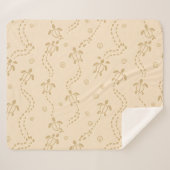 Minimal Turtle Trail Pattern Sherpadecke (Vorderseite (Horizontal))