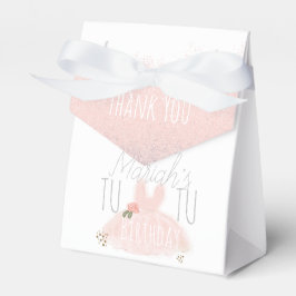 Minimal Tutu Girl's Geburtstag, zwei Glitzer drehe Geschenkschachtel