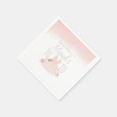 Minimal Tutu Girl's Geburtstag, zwei Glitzer drehe Serviette (Ecke)