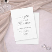 Minimal Typography Wedding Invitation Template Einladung