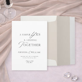Minimal Typography Wedding Invitation Template Einladung