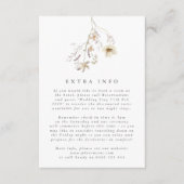 Minimal Überfluss getrocknete Wildblume Pampas Hoc Begleitkarte (Vorderseite)