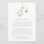 Minimal Überfluss getrocknete Wildblume Pampas Hoc Einladung (Vorderseite)