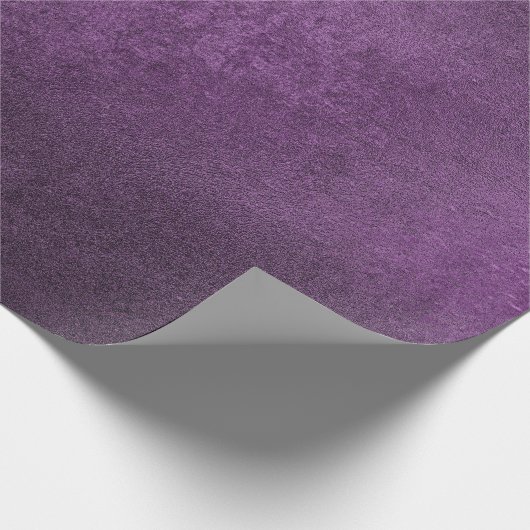 Minimal Ultra-Violet Lila Cement Mauve Eggplant Geschenkpapier (Ecke)