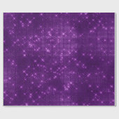 Minimal Ultra-Violet Lila Funkelnd Amethyst Iris Geschenkpapier (Flach)