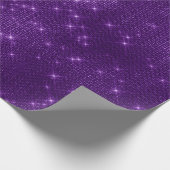 Minimal Ultra-Violet Lila Funkelnd Amethyst Iris Geschenkpapier (Ecke)