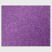 Minimal Ultra Violet Lila Glitzer Mauve Lilac Geschenkpapier (Flach)