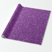 Minimal Ultra Violet Lila Glitzer Mauve Lilac Geschenkpapier (Ungerollt)