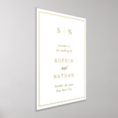 Minimal und Chic | Begrüßung in Gold Foliendrucke (Ablage )