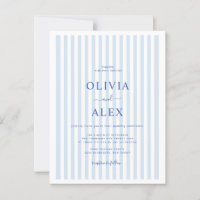 Minimal und Chic Blue Französisch Personalisiert H