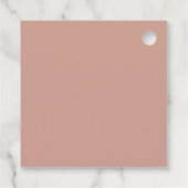 Minimal und Chic | Danke Terracotta Wedding Geschenkanhänger (Rückseite)