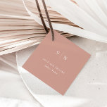 Minimal und Chic | Danke Terracotta Wedding Geschenkanhänger<br><div class="desc">Diese eleganten,  modernen Hochzeitsmarken oder Brautparty,  die "Liebe und Dank" ausdrücken,  zeichnen sich durch ein schlichtes Terrakotta- und Weißtextdesign aus,  das minimalistischen Stil ausstrahlt. Fügen Sie Ihre Initialen oder Monogramme hinzu,  um sie komplett zu Ihrem eigenen zu machen.</div>