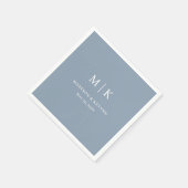 Minimal und Chic Dusty Blue | Hochzeit von Napkins Serviette (Ecke)