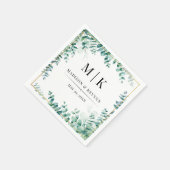 Minimal und Chic | Eucalyptus Wedding Napkins Serviette (Ecke)