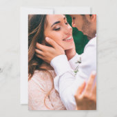 Minimal und Chic | Foto Back and QR Code Wedding Save The Date (Rückseite)