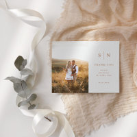 Minimal und Chic | Foto Boho Wedding Vielen Dank