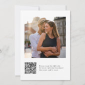 Minimal und Chic | Foto des QR-Codes der Vertragsp Einladung (Rückseite)