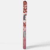 Minimal und Chic | Girly Rose Glitzer Case-Mate iPhone Hülle (Rückseite / Rechts)
