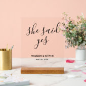 Minimal und Chic | Hochzeit Acrylschild (Hochzeit)