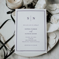 Minimal und Chic | Hochzeit an den weißen und Lila
